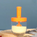 New retractable seasoning jar Scoop cover integrated salt jar Protection against moisture Simple and modern